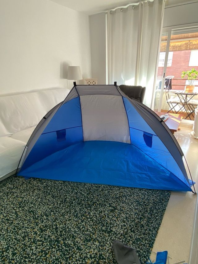 Parasol Playa Bebé Azul