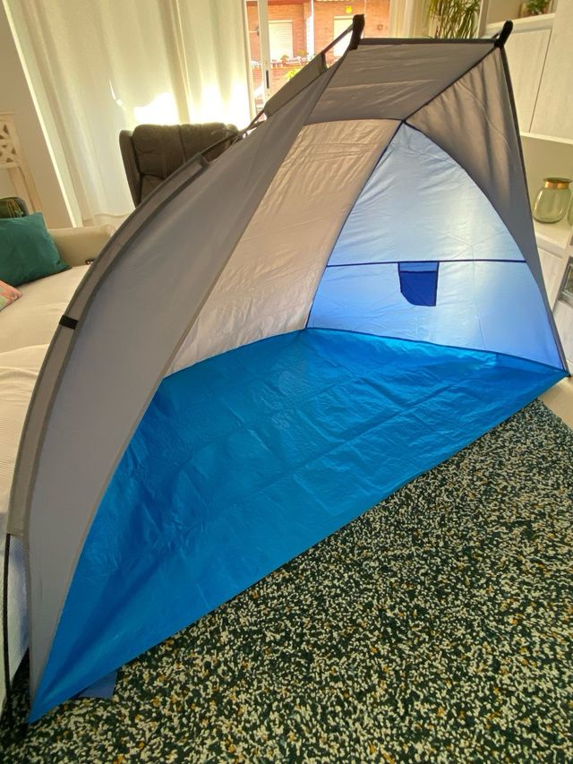 Parasol Playa Bebé Azul