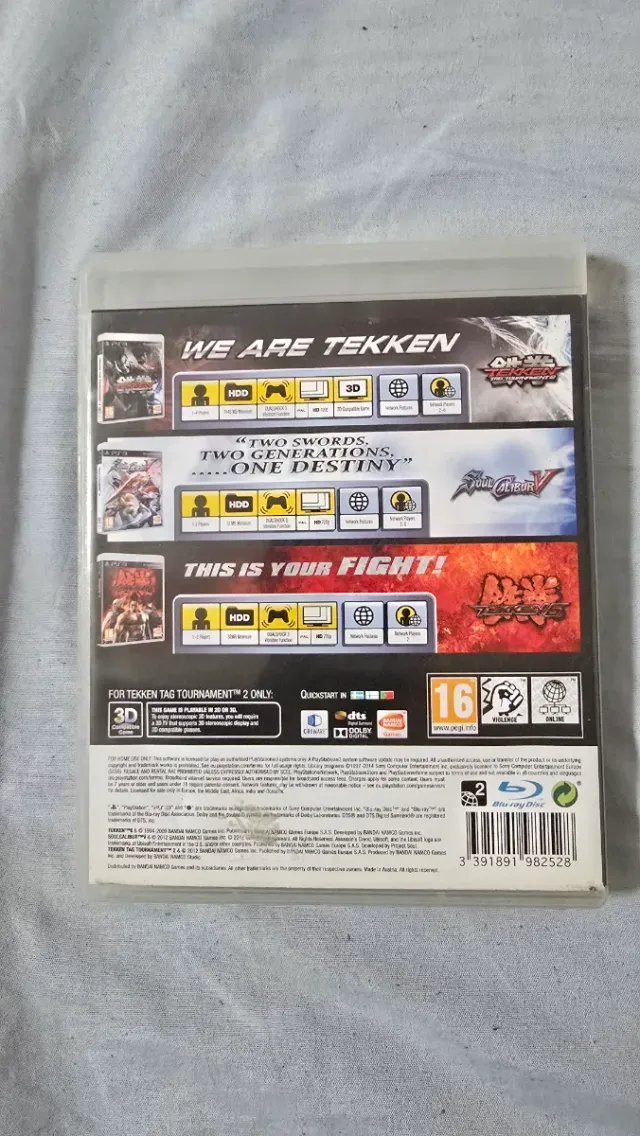 PS3 Fighting Edition: Soulcalibur V, Tekken TTT2,