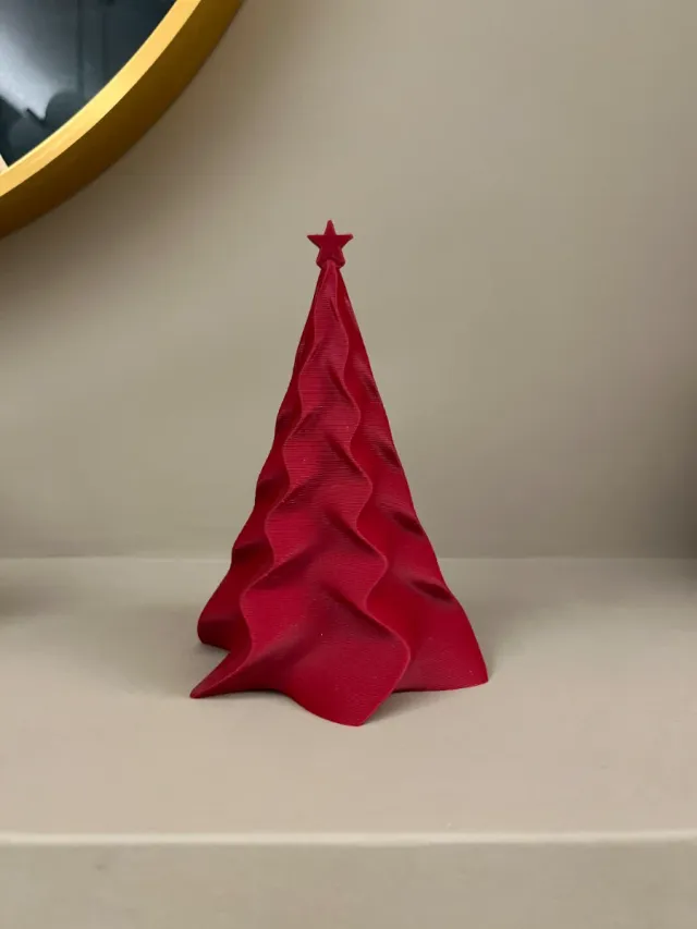 Árboles de Navidad Decorativos Rojos y Blancos