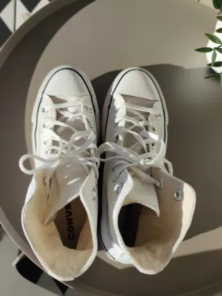 Converse All Star Plataforma Blancas