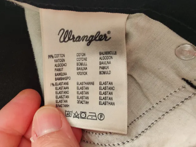 Pantalón de invierno negro 99% algodón