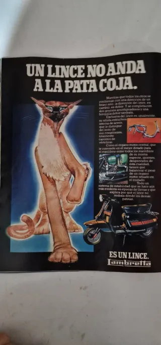 Anuncio lambreta antiguo y muchos para enmarcar