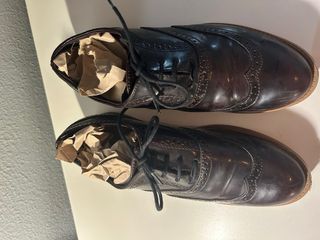 Zapatos de piel marrones talla 41