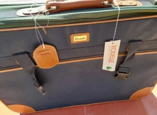 Maleta Rodelle Azul y Marrón