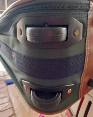 Maleta Rodelle Azul y Marrón