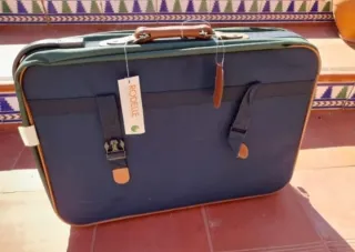 Maleta Rodelle Azul y Marrón