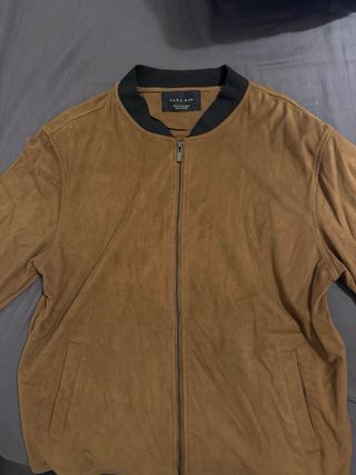 Chaqueta Zara Hombre Marrón Bomber
