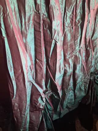 Falda fiesta verde y roja