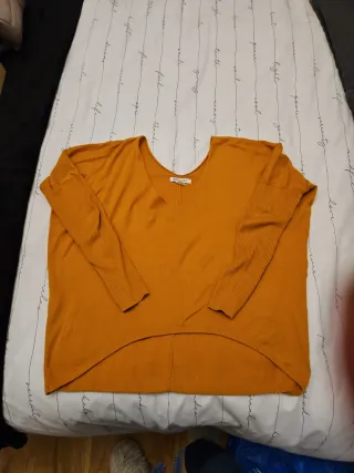 Jersey naranja talla M Color mostaza