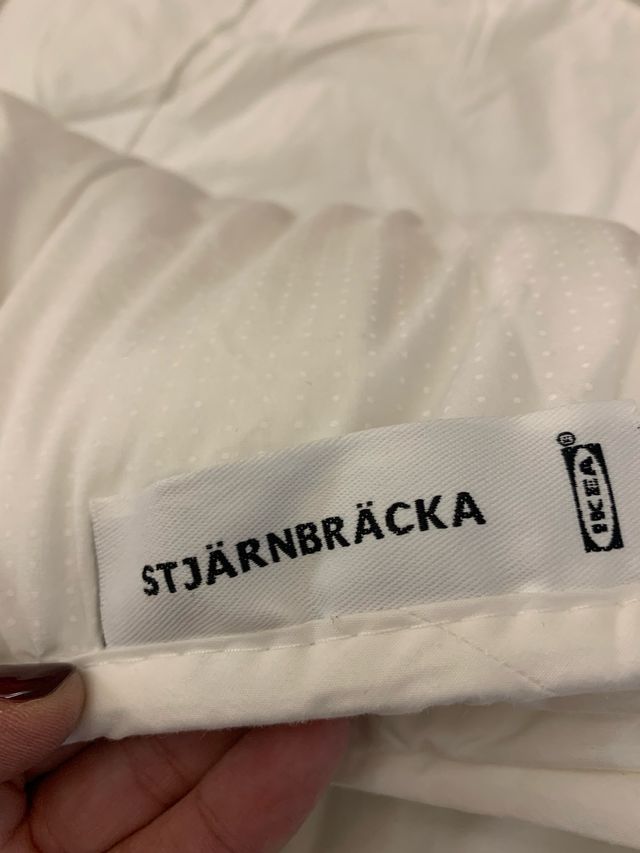 Edredón STJÄRNBRÄCKA IKEA Blanco. Relleno nórdico