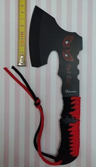 OFERTA. HACHA TÁCTICA DEPORTIVA RED EAGLE Y FUNDA
