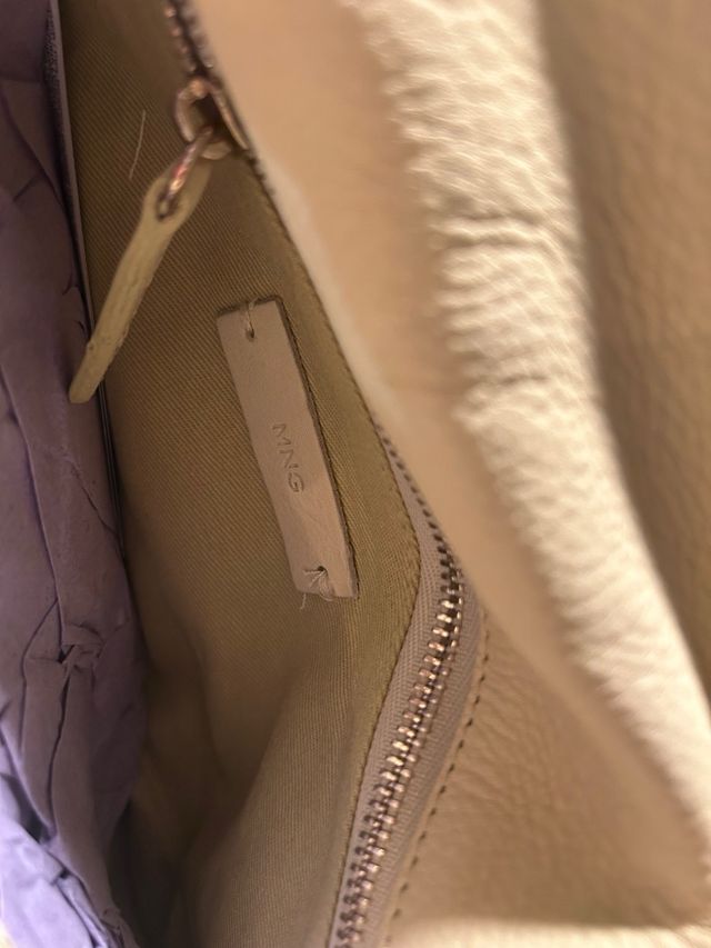 Bolso piel amarillo Mango/nuevo