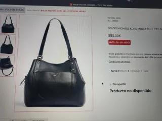 Bolso Michael Kors Negro Piel
