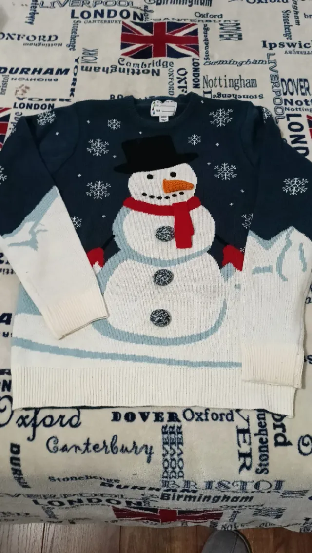 Maglioncino natalizio pupazzo neve M