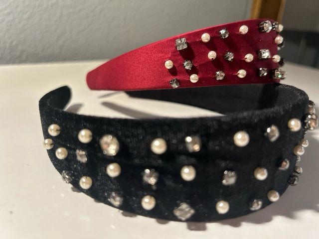 Pack 2 Diademas Zara Burdeos y Negra