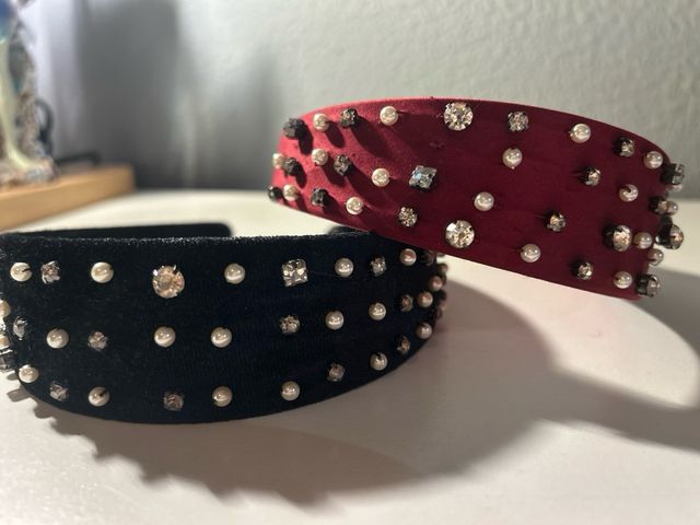 Pack 2 Diademas Zara Burdeos y Negra