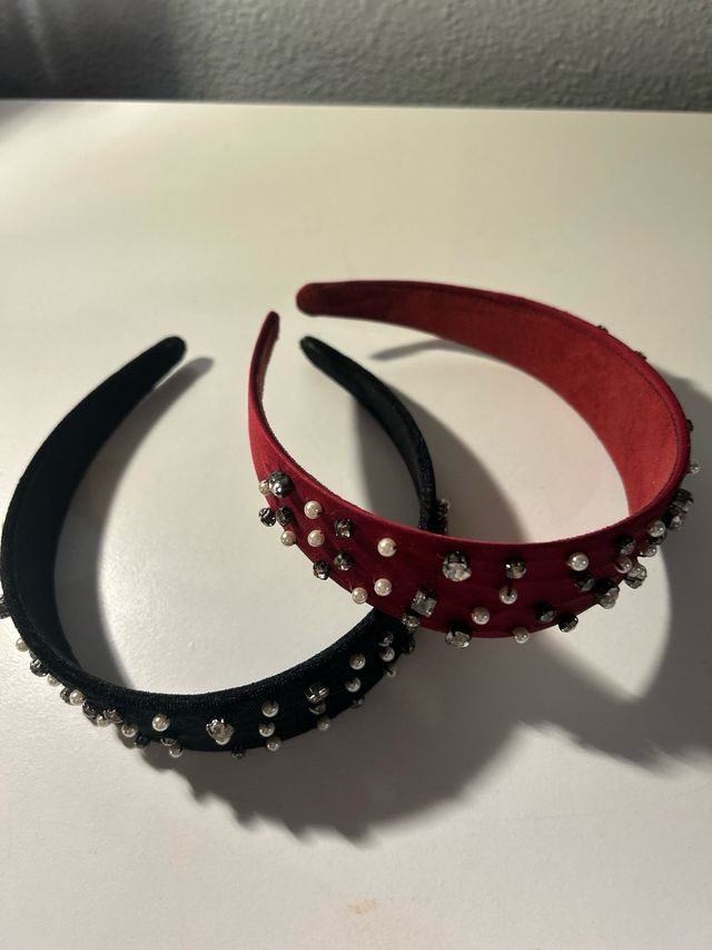 Pack 2 Diademas Zara Burdeos y Negra