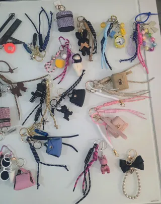 Belli Charm Portachiavi Borse Oro Multicolore