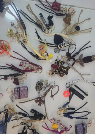 Belli Charm Portachiavi Borse Oro Multicolore