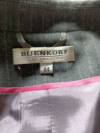 Americana corta gris rayas talla 42