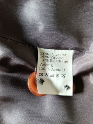 Americana corta gris rayas talla 42