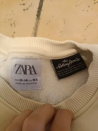 Sudadera Zara Rolling Stones niña