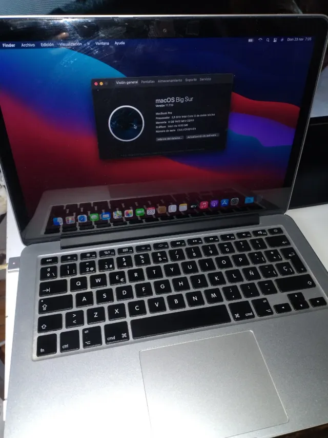 MacBook Pro Retina Gris Espacial 500 gigas ssd