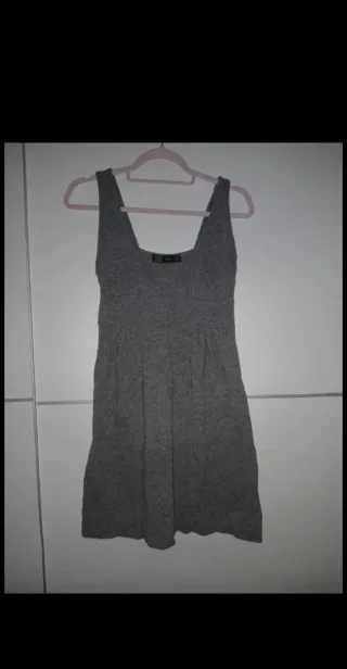 Vestido Zara Gris Invierno