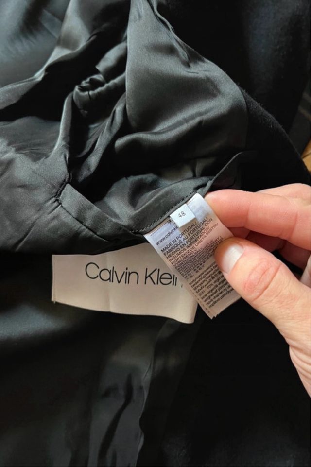 abrigo cachemir overcoat Kalvin Klein talla S