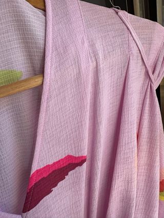 Vestido largo elastico Bimba y Lola Xs rosa