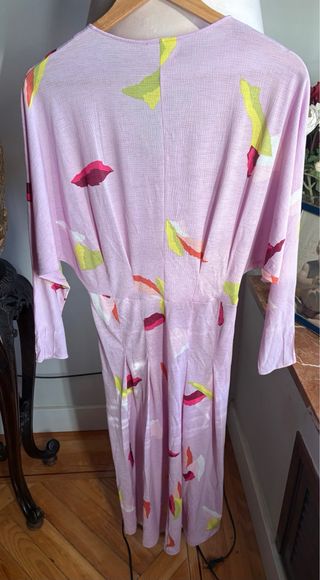 Vestido largo elastico Bimba y Lola Xs rosa