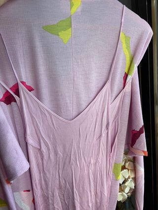 Vestido largo elastico Bimba y Lola Xs rosa