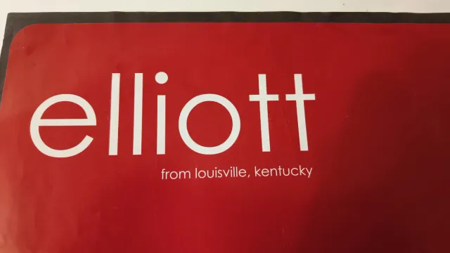 Poster vintage della band emocore  Elliott