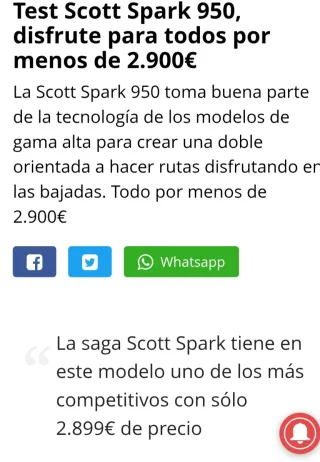 Scott Spark 950. 2020. Talla M  Negociable.