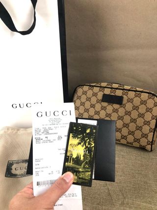 Riñonera Gucci GG Supreme original - Beigue