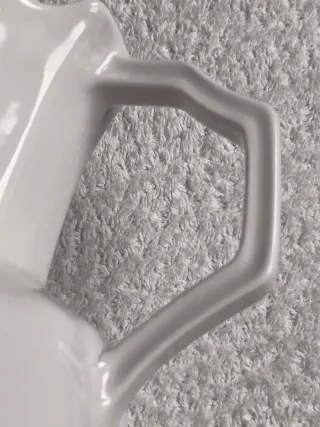 ORIGINAL JARRA DE LECHE Y PLATO FORMA OCTOGONAL