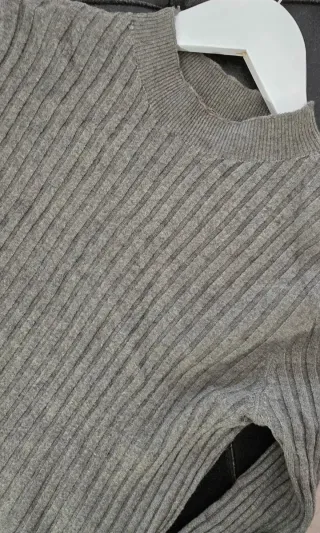 Vestido punto midi verde