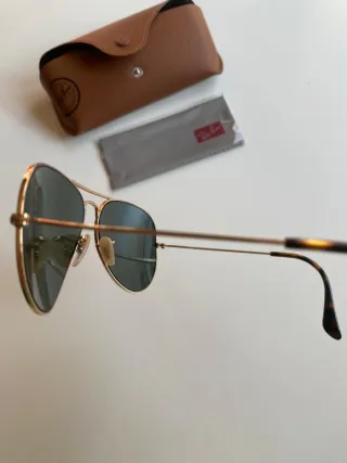 Gafas Ray-Ban Aviador Mujer Oro y Verde