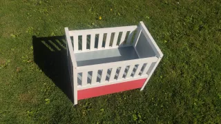 Cuna de madera para muñecas, marca Mimittos