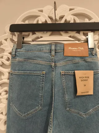 Jeans Massimo Dutti High Rise Skinny Talla 34