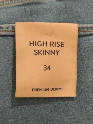 Jeans Massimo Dutti High Rise Skinny Talla 34
