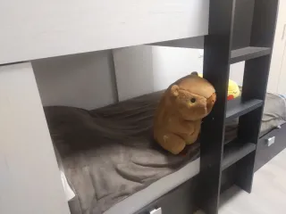 Litera tren con almacenaje, también somier