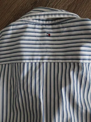 Camisa Rayas Tommy Hilfiger Azul y Blanca