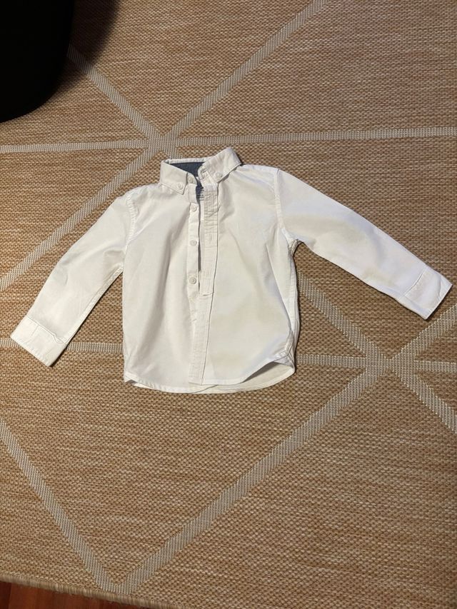 Camisa blanca manga larga
