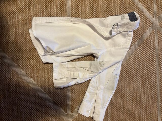 Camisa blanca manga larga