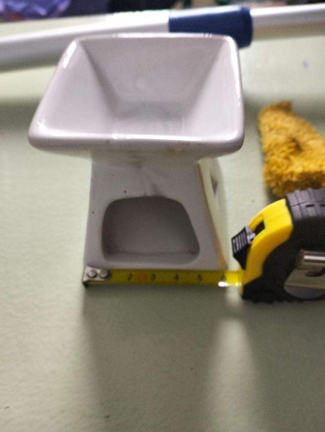 Portavelas de cerámica blanco