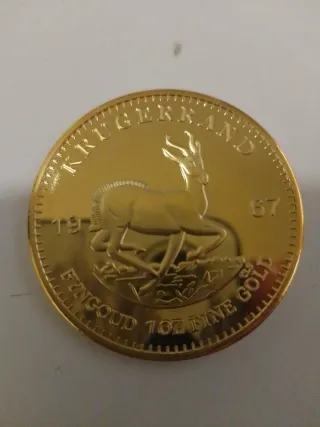 Moneda Krugerrand Acabado Oro