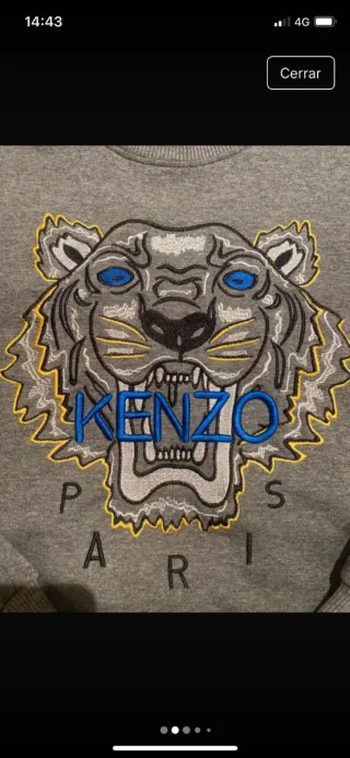 Jersey Kenzo Gris Unisex
