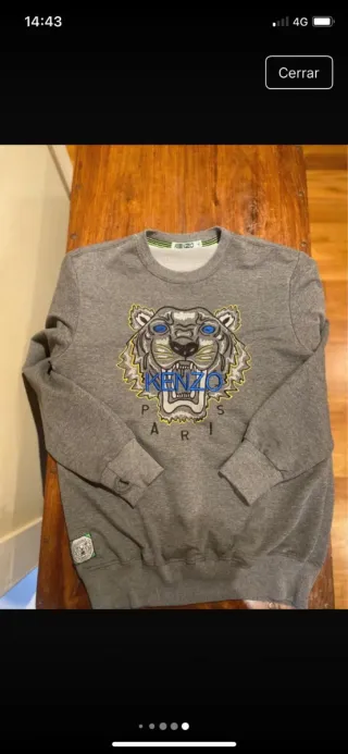 Jersey Kenzo Gris Unisex